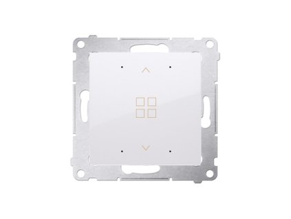 Skupinový ovládač žalúzií Simon 54 premium 8A modul biely