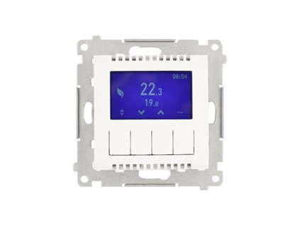 Termostat s displejom Simon 54 modul biely