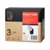 LED svieridlo RIOLIT 15W, senzor pohybu, IP65, čierne