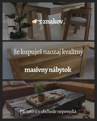 Veľa „masívu“ je dnes len dobre nafotený marketing 👀 . . Ak vieš, na čo sa pozerať, kvalitu spoznáš za pár sekúnd. . Ulož...