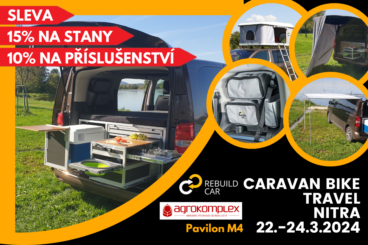 Přijďte za námi na veletrh Caravan Bike Travel do slovenské Nitra 22.3.-24.3.2024