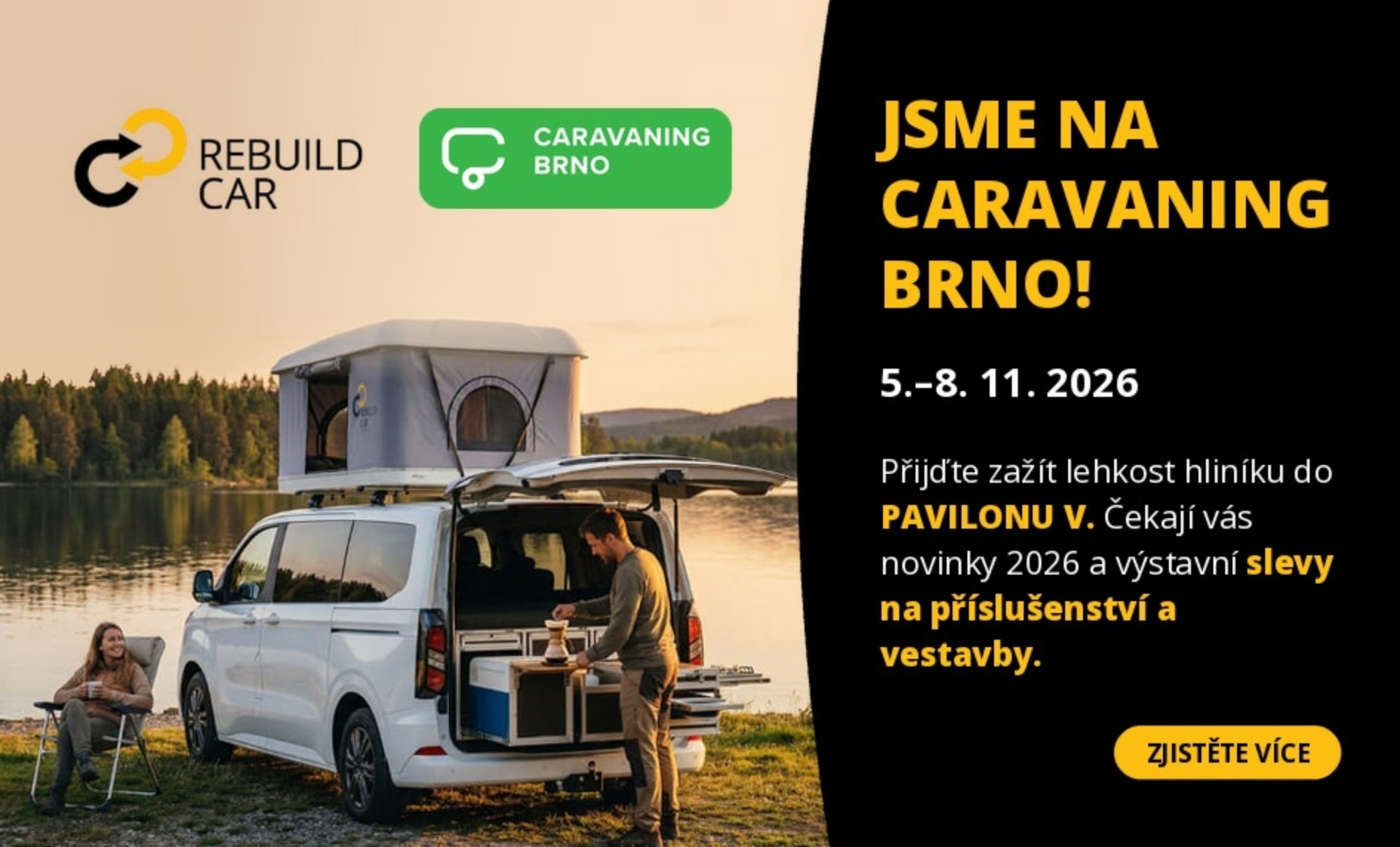 Vestavby do aut od Rebuild-car na Caravaning Brno 2026