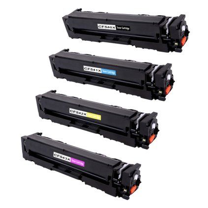 sada tonerov hp 203x cf540x cf541x cf542x cf543x