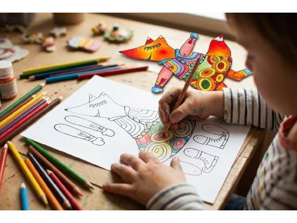 vystřihovánka liška gemini