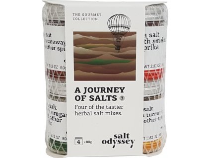Mix 4 druhů solí Salts herbs 4x80 g balíček