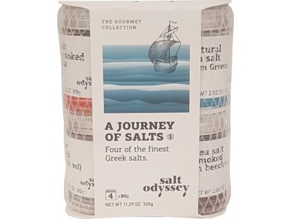 Mix 4 druhů solí Greek salts 4x80 g balíček