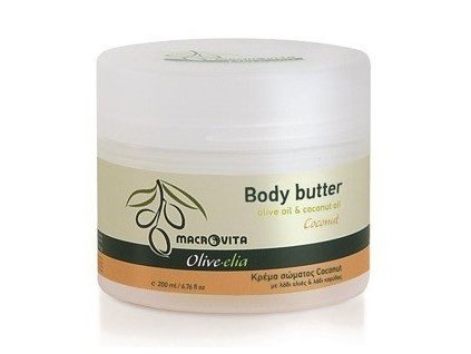 eng il MACROVITA OLIVE ELIA BODY BUTTER COCONUT olive oil coconut oil 200ml 29544