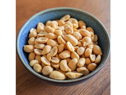 arašídy loupané pražené nesolené