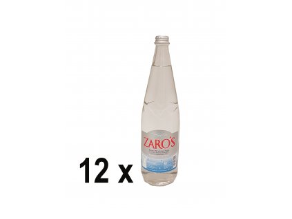 Minerální voda ZARO’S perlivá 1 l SKLO (12 x 1 l - karton)