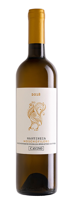 CAVINO MANTINIA PDO, ročník 2022, odrůda MOSCHOFILERO, bílé suché víno 750ml