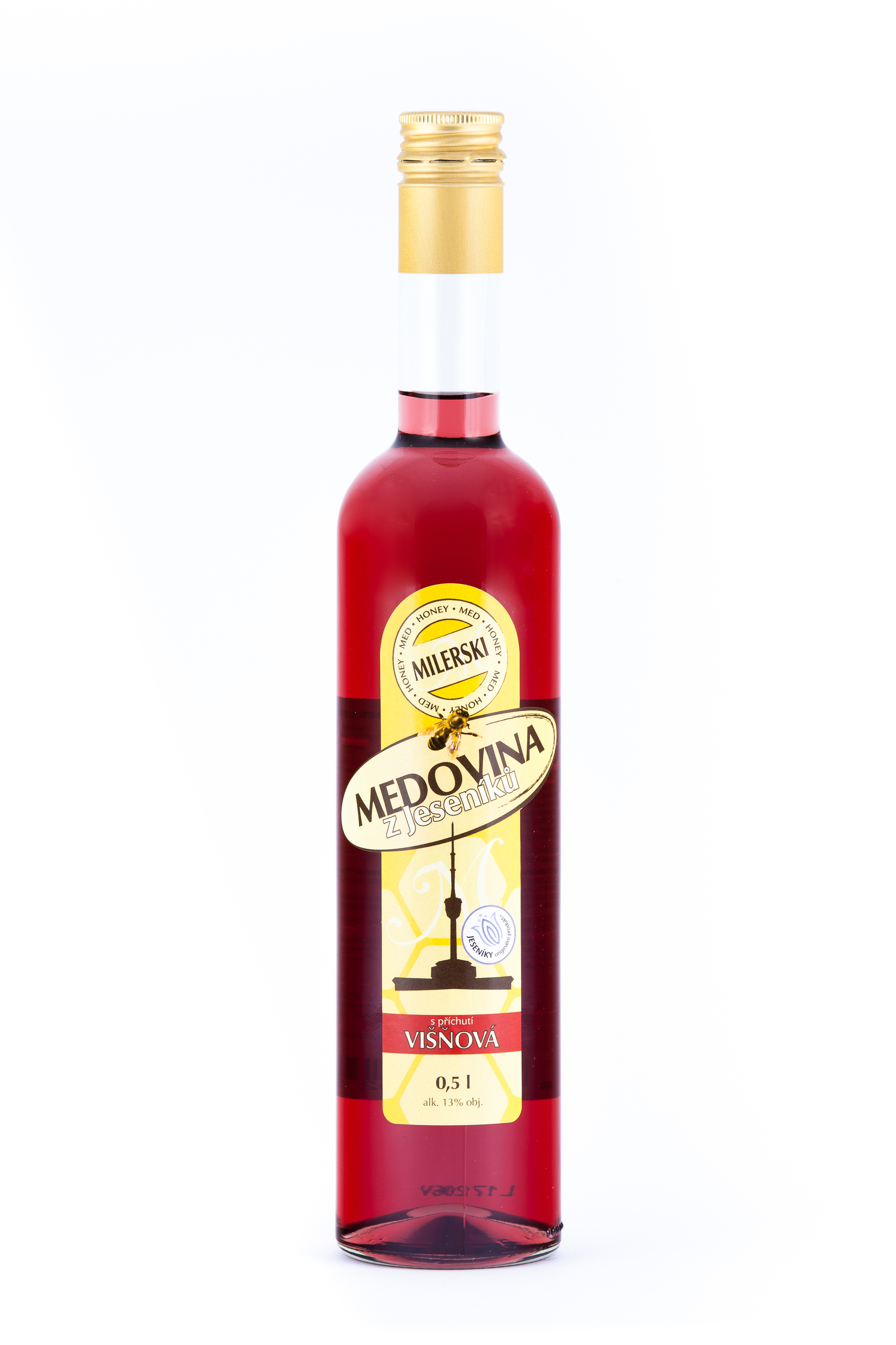 Levně MILERSKI Medovina VIŠEŇ 500 ml