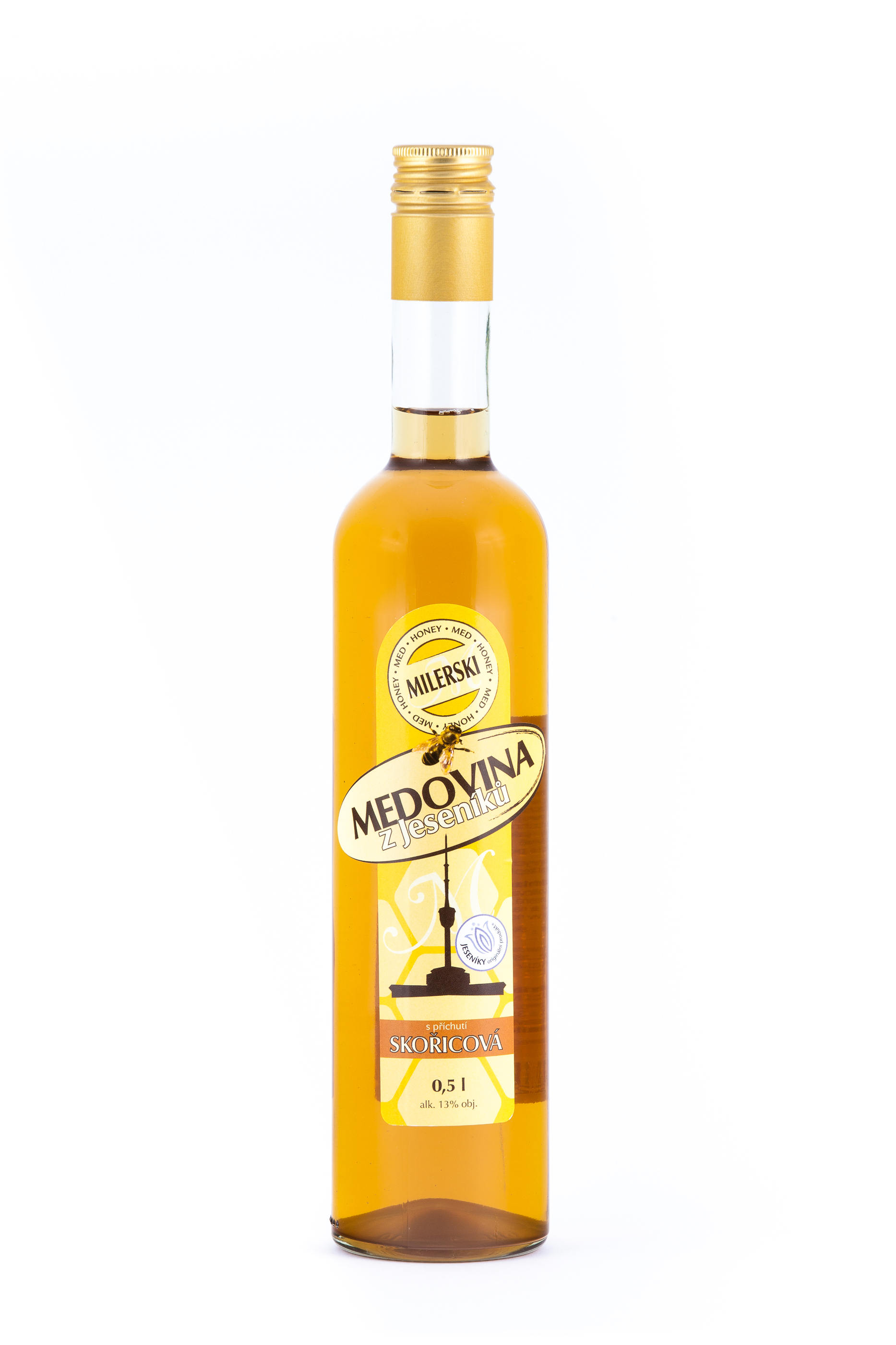 Levně MILERSKI Medovina SKOŘICE 500 ml