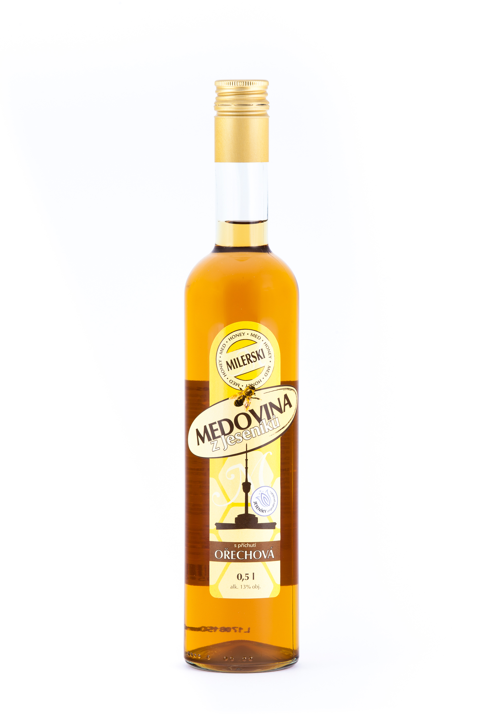 Levně MILERSKI Medovina OŘECH 500 ml