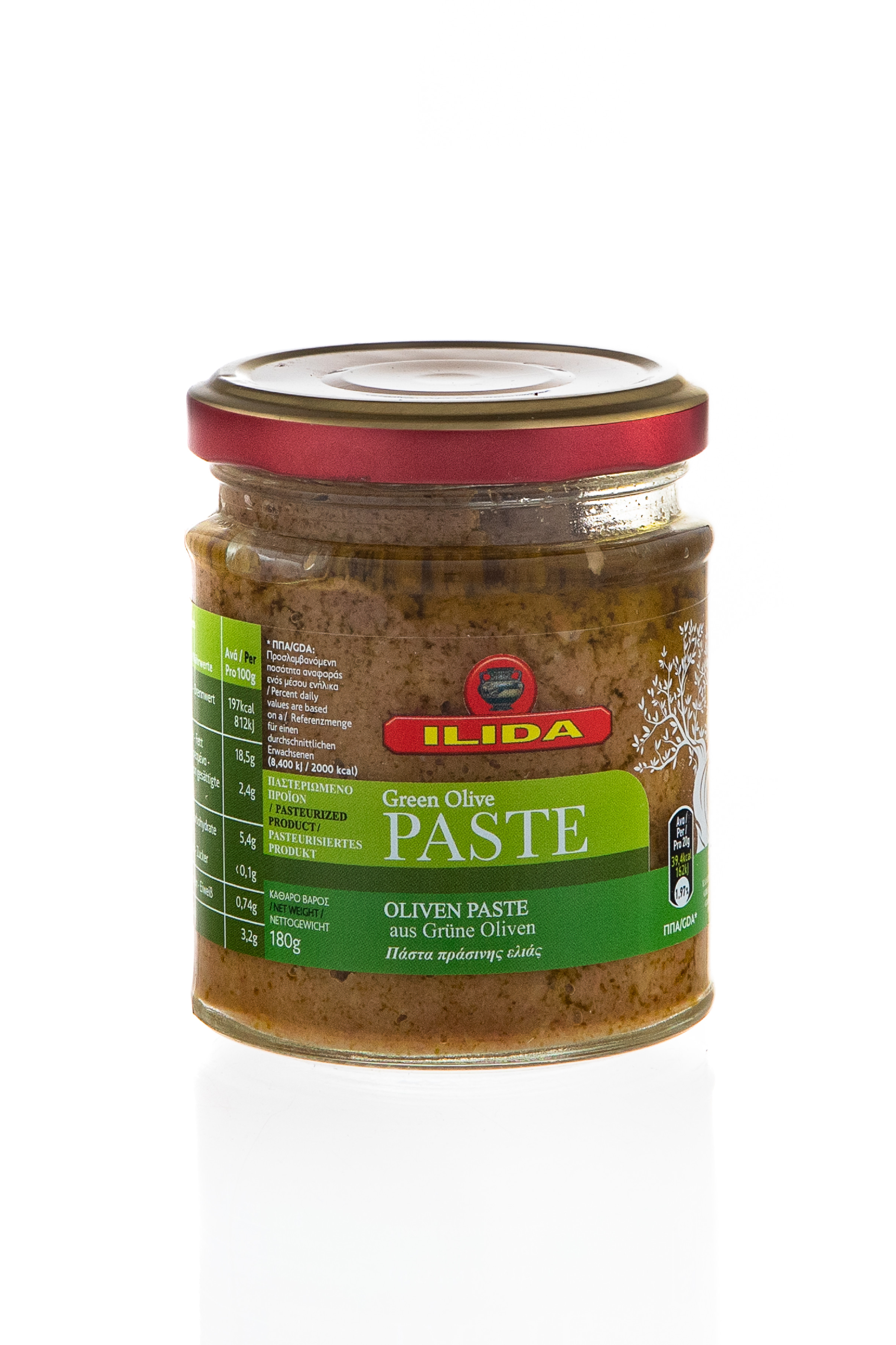 ILIDA Olivová pasta zelená 180 g