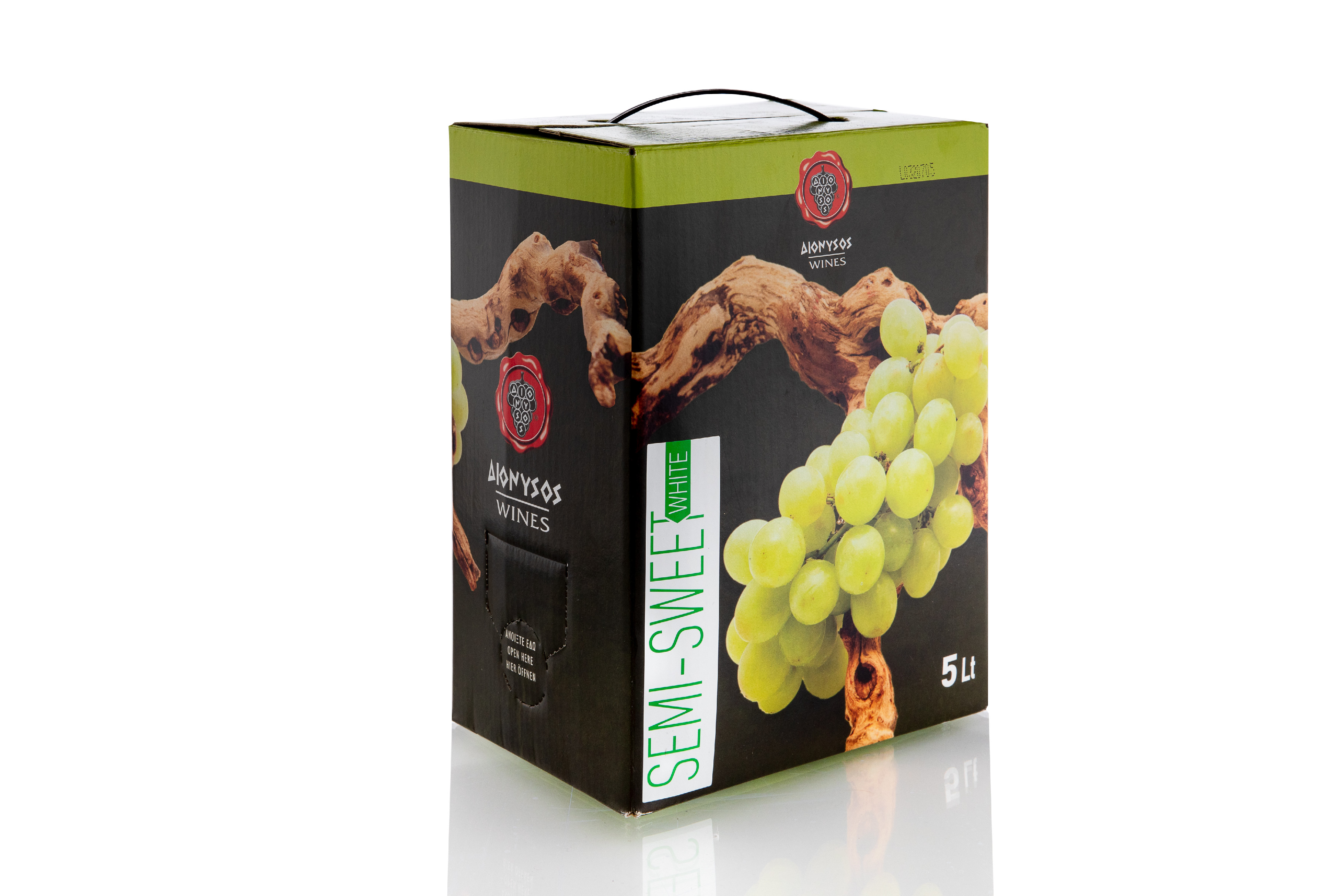DIONYSOS Imiglykos bílé polosladké víno box s ventilkem 5 l