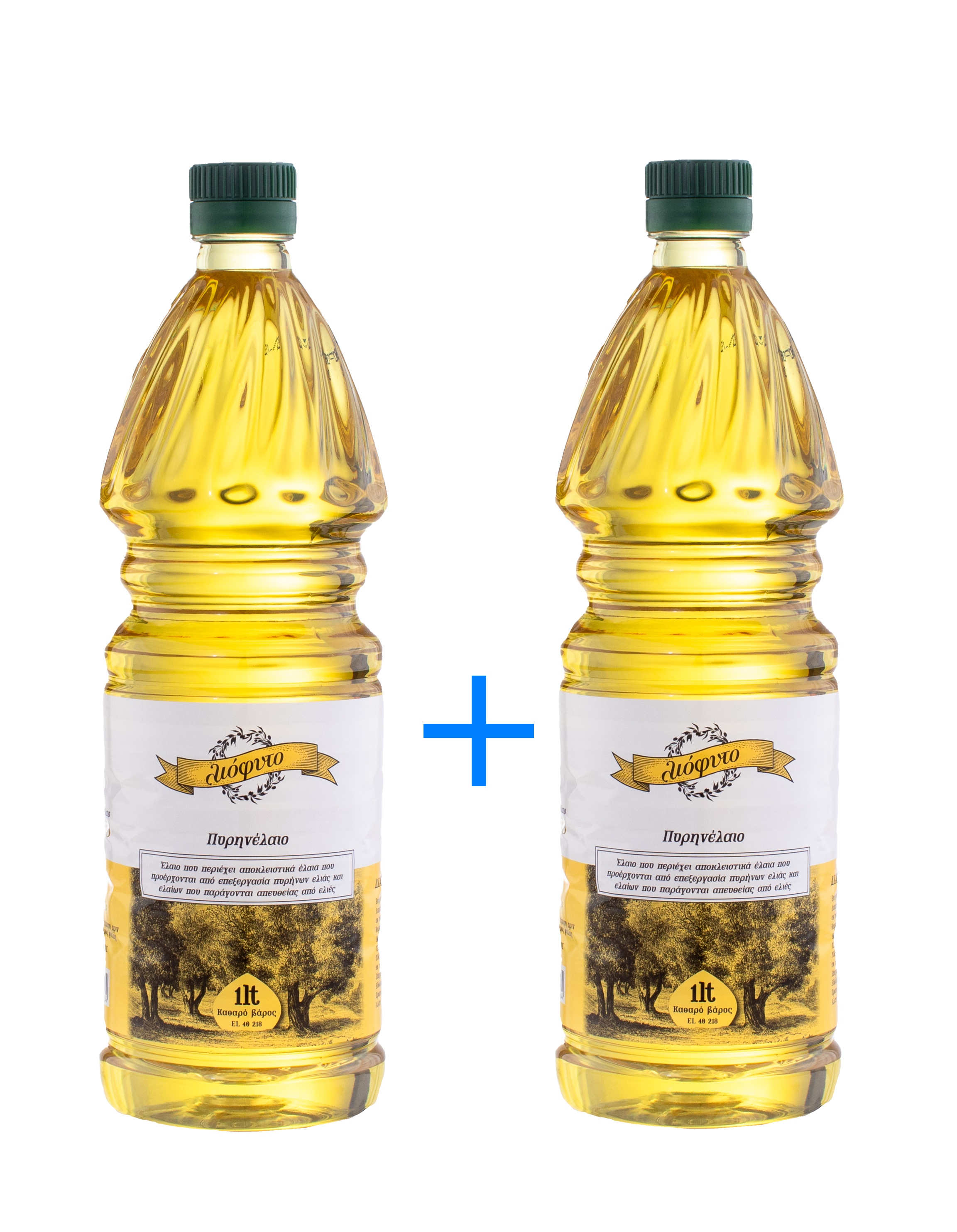 FOUFAS 1+1 Olivový olej z pokrutin LIOFITO 1 l PET