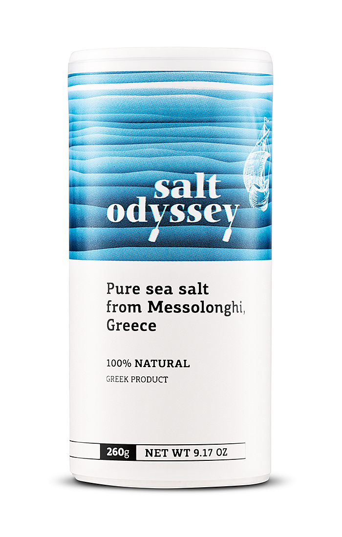 Čistá mořská jemná sůl 280 g dóza se sypátkem SALT ODYSSEY