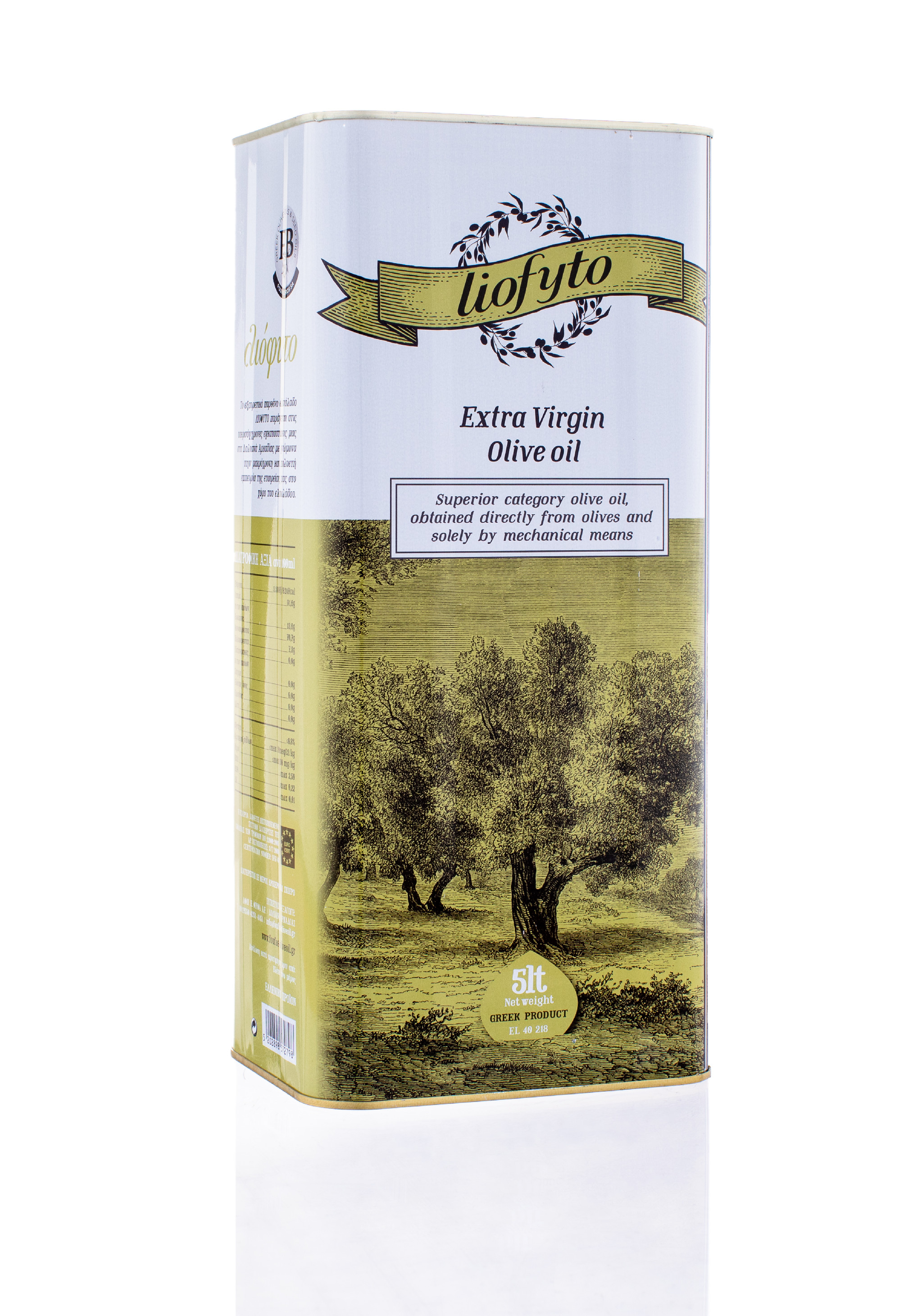 FOUFAS LIOFYTO extra panenský olivový olej 5 l - plech