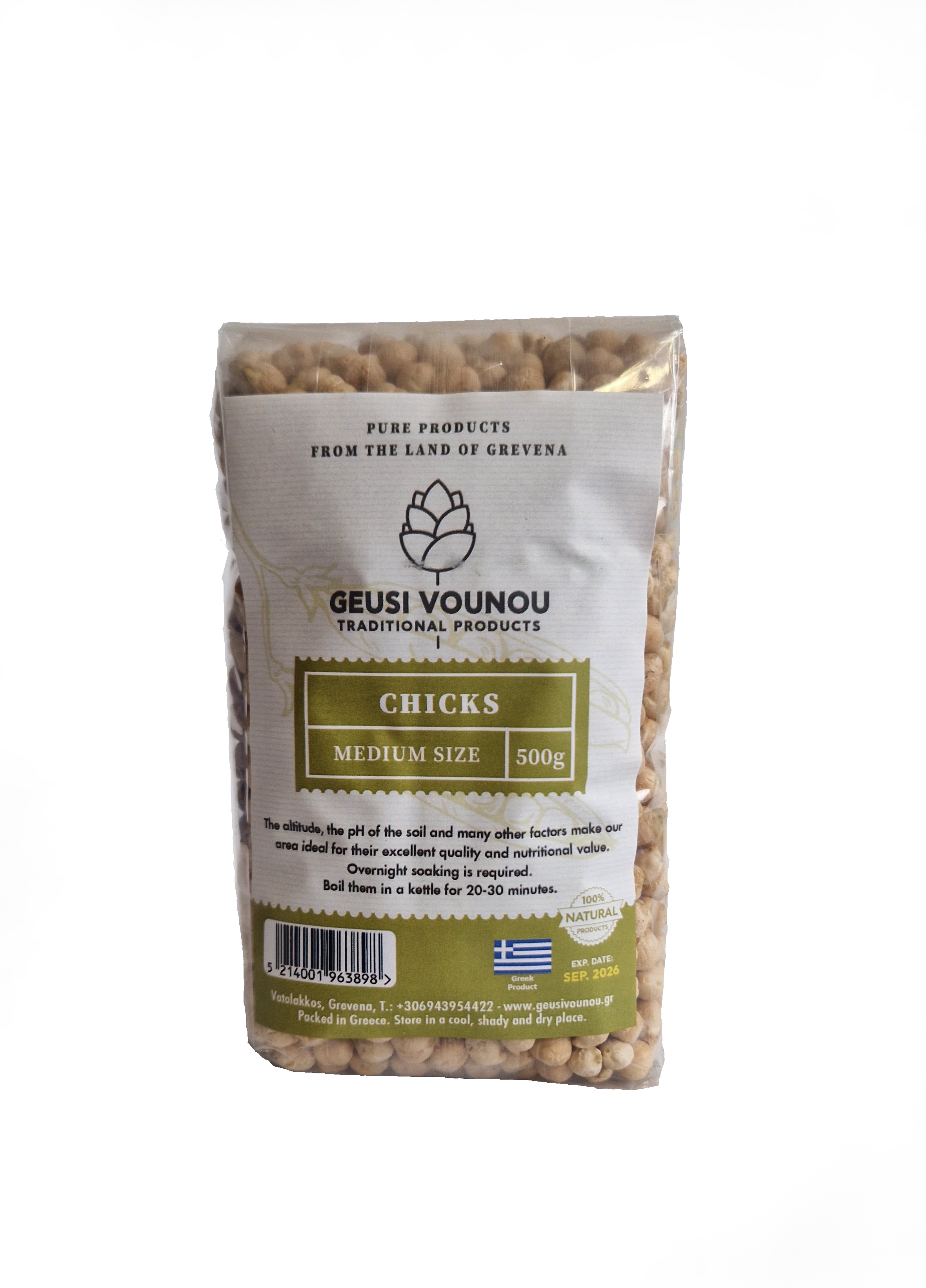 GEUSI VOUNOU Řecká cizrna 500 g