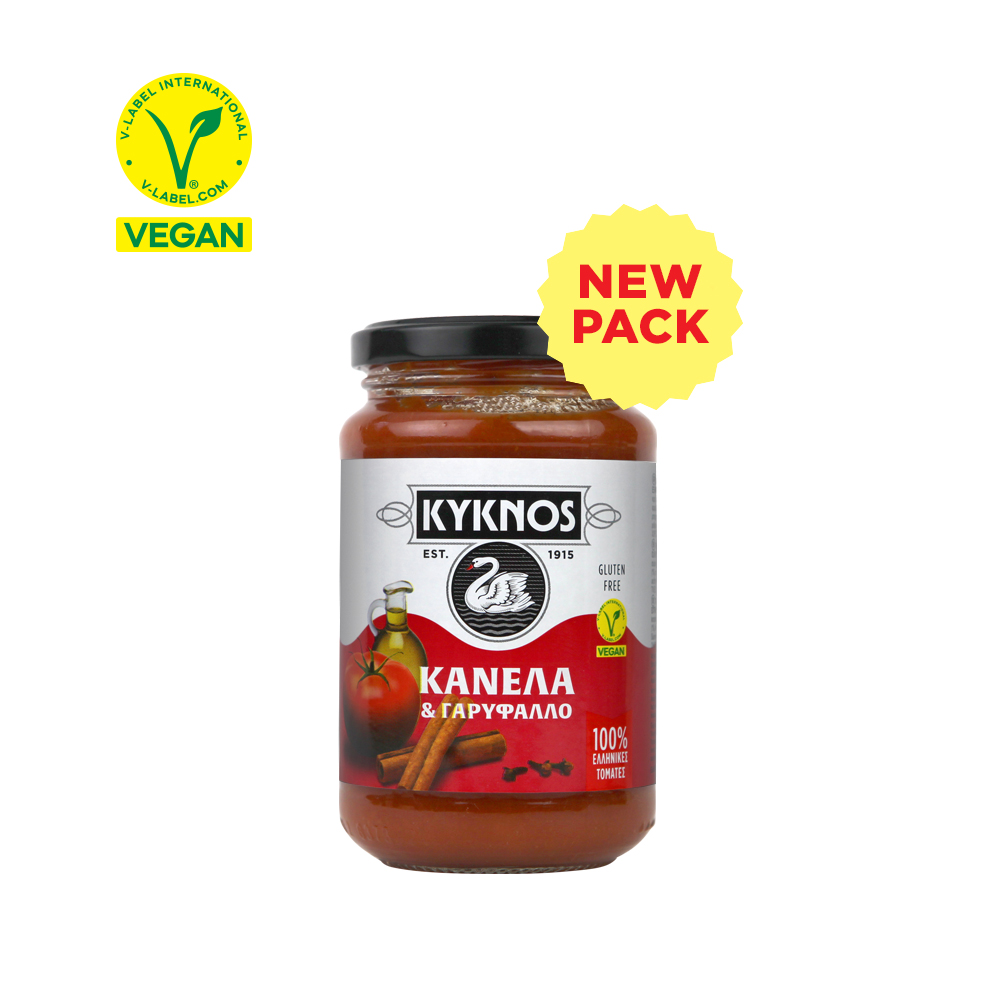 Levně KYKNOS Řecká rajčatová omáčka se skořicí a hřebíčkem 350 g
