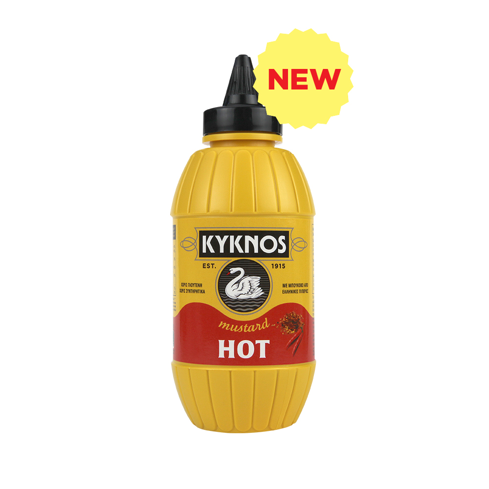 Levně KYKNOS Řecká hořčice OSTRÁ 500 g PET