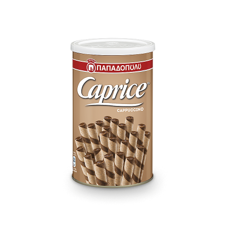 CAPRICE PAPADOPOULOS Papadopoulos Caprice 250 g plněné oplatkové trubičky cappuccino