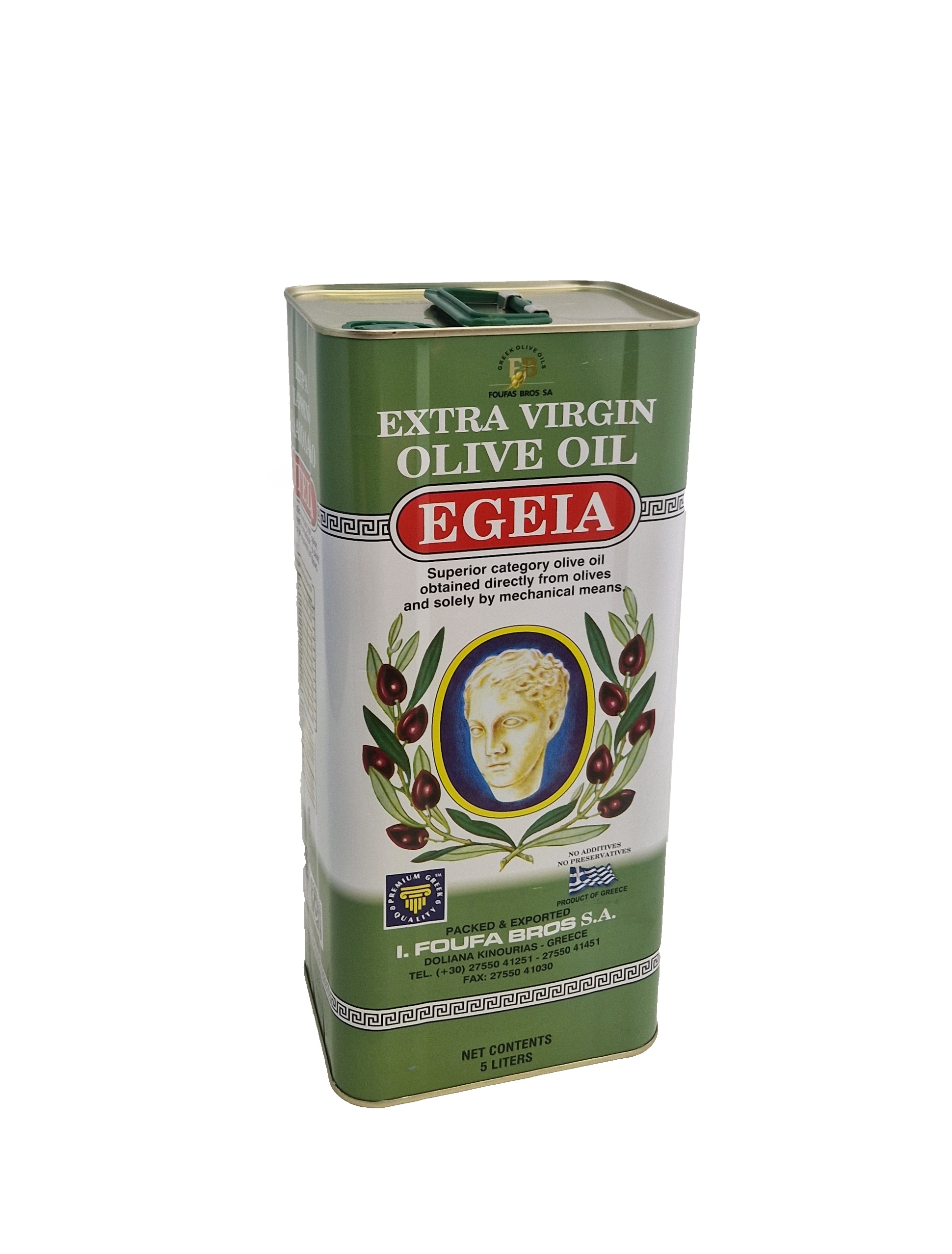 FOUFAS Extra panenský olivový olej EGEIA 5 l - plech