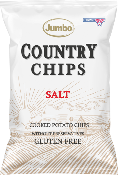 Levně JUMBO Country Chips slané 150 g