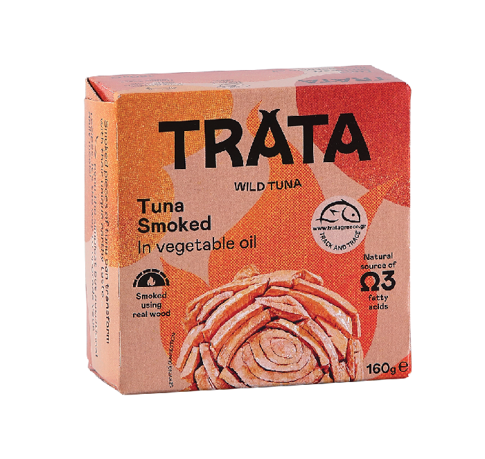 Trata uzený divoký tuňák, v rostlinném oleji 160g