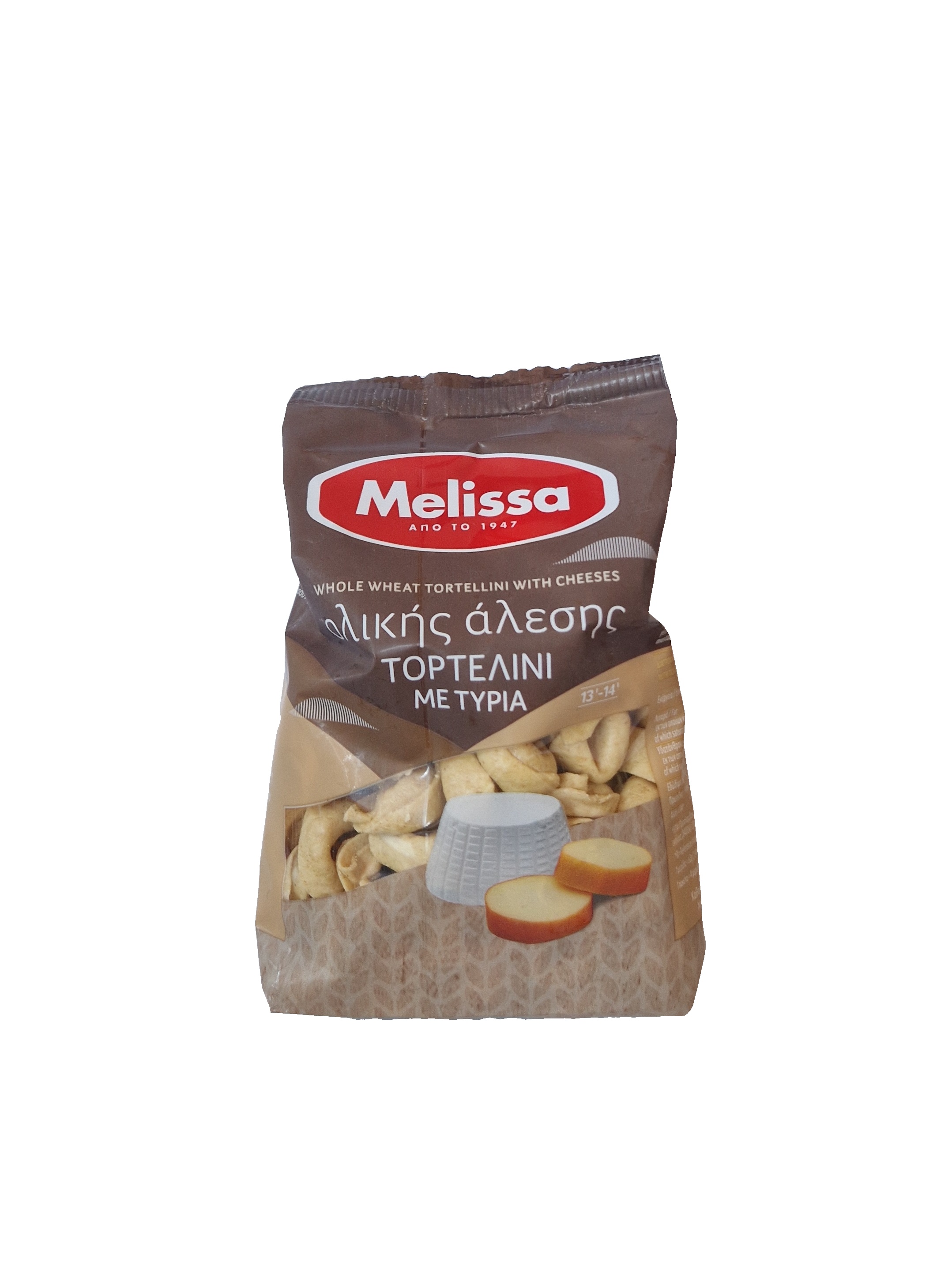 Řecké celozrnné těstoviny Tortellini plněné sýrem 250 g Melissa