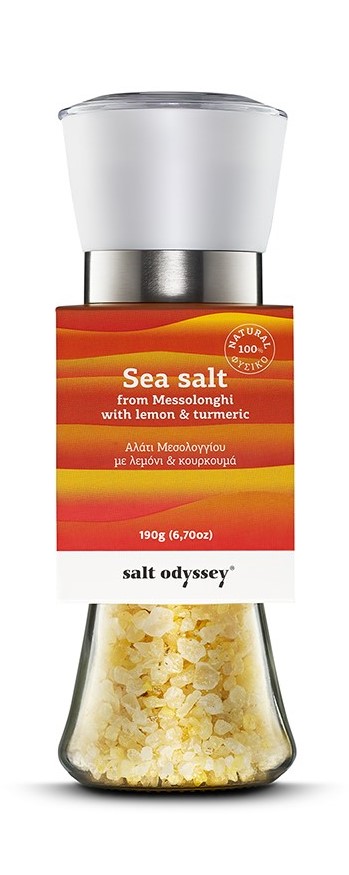 Mořská hrubá sůl citrónová 190 g mlýnek Salt Odyssey