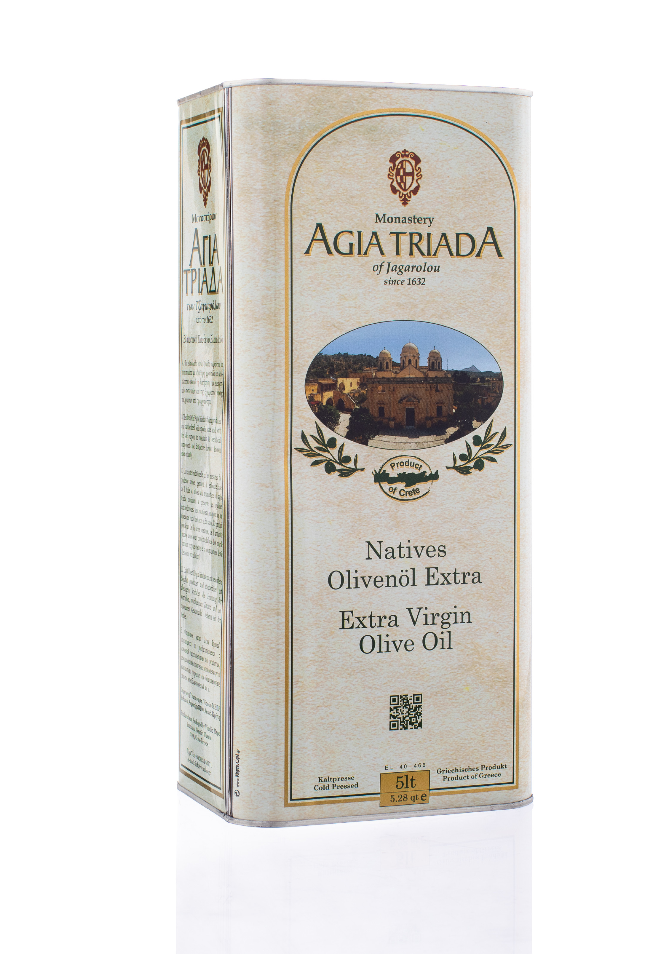 Levně Extra panenský olivový olej AGIA TRIADA 5 l plech