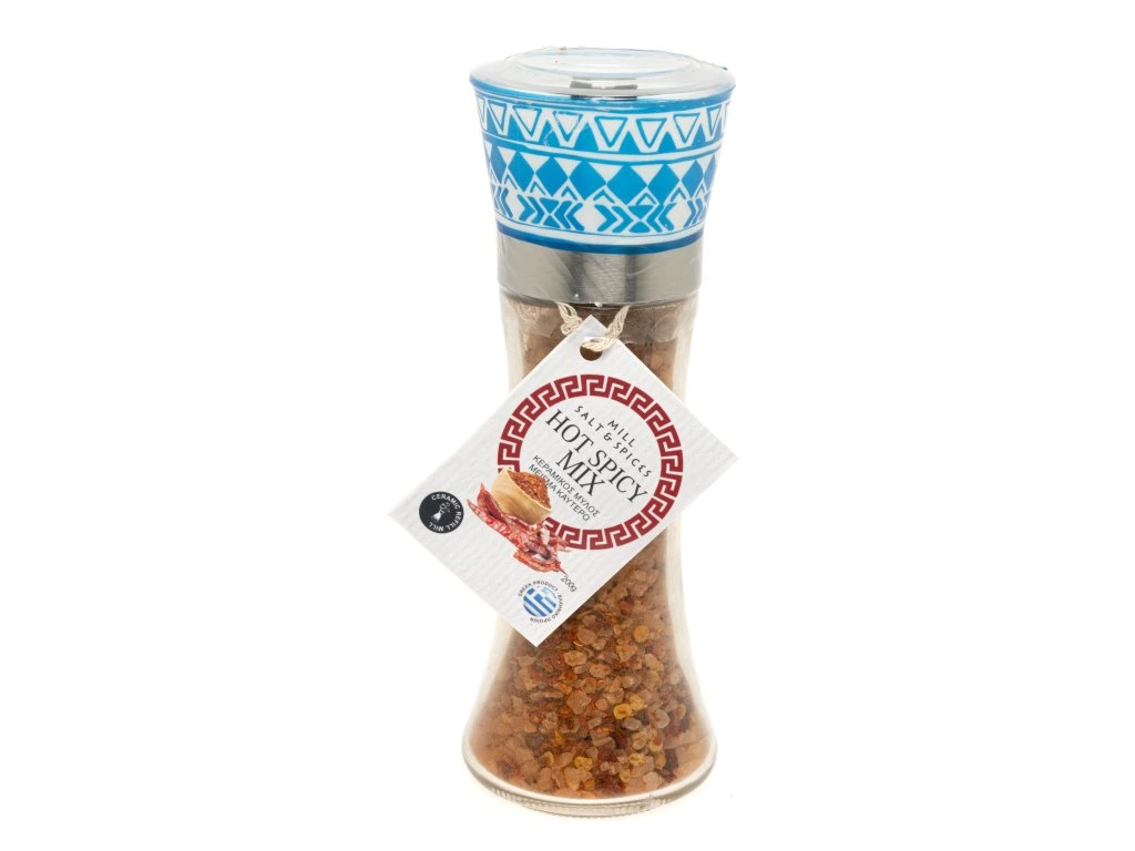 BIODINAMI Mořská hrubá sůl Hot Spicy Mix - mlýnek 160 g