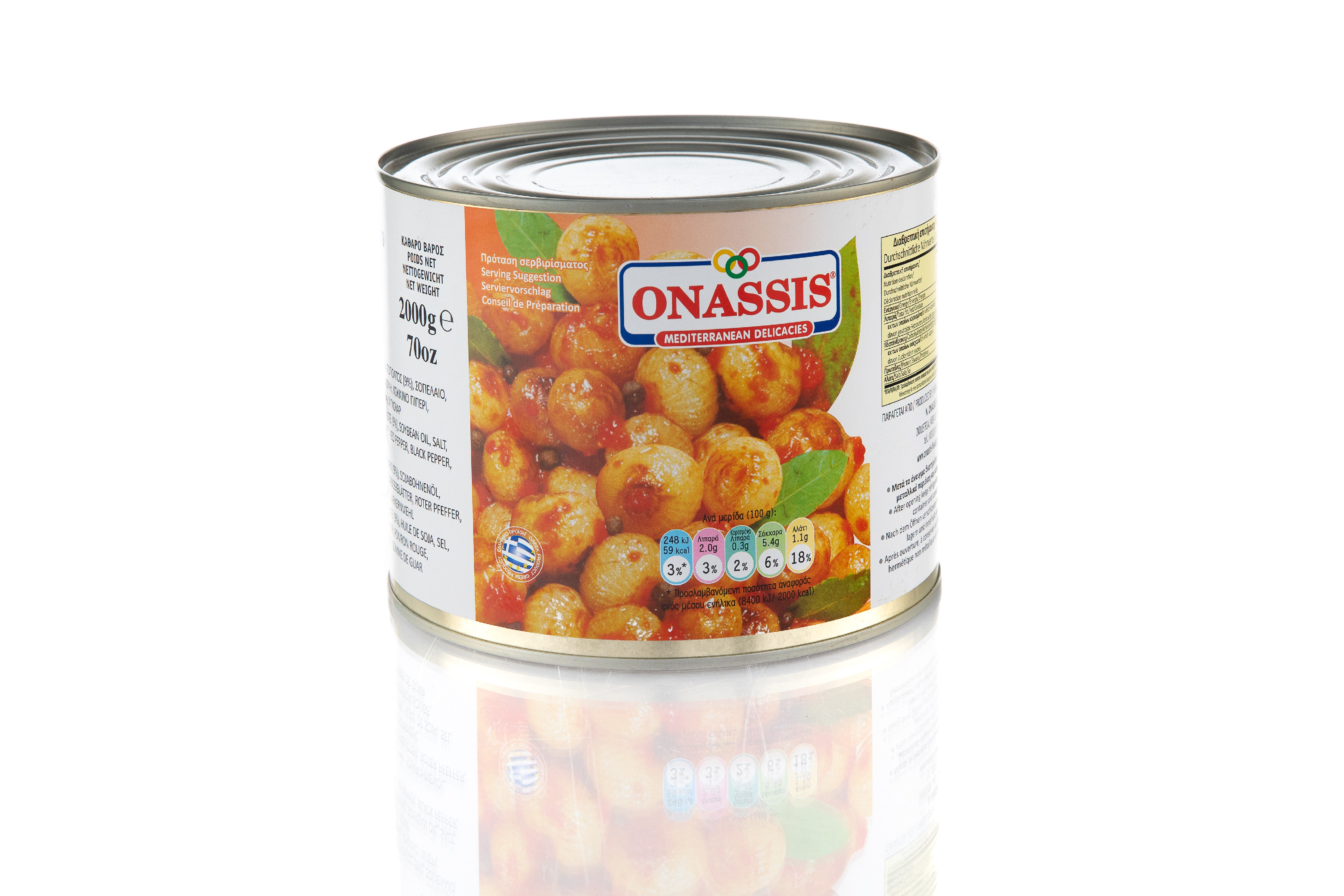 ONASSIS Cibulky v tomatě 2 kg