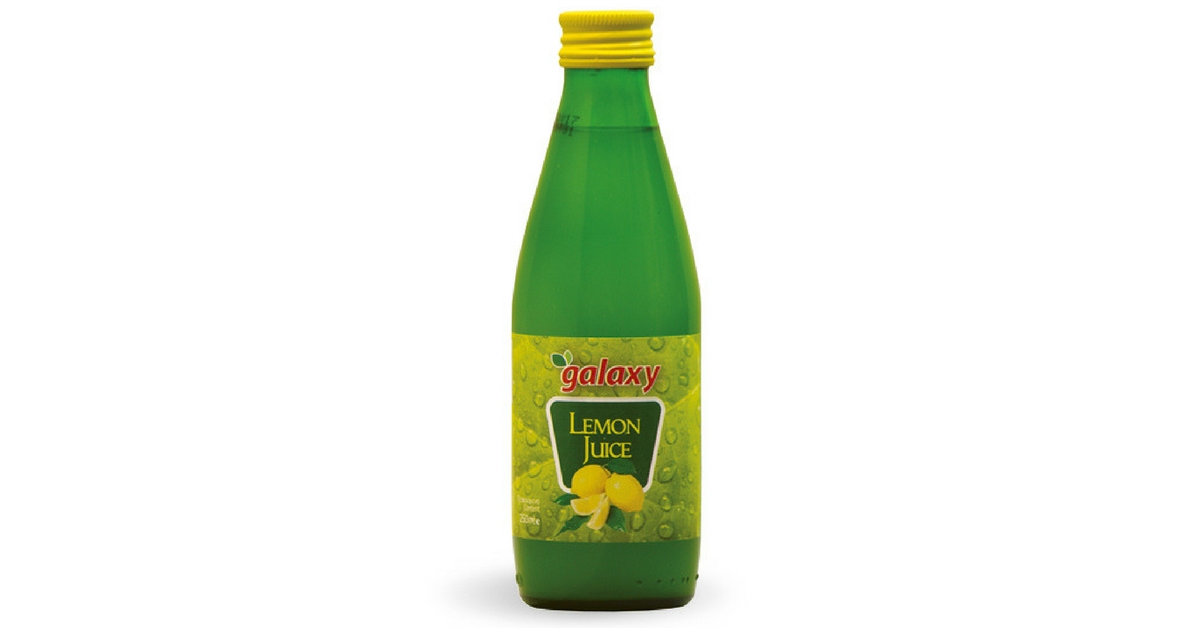 GALAXY Lemon juice 250 ml sklo