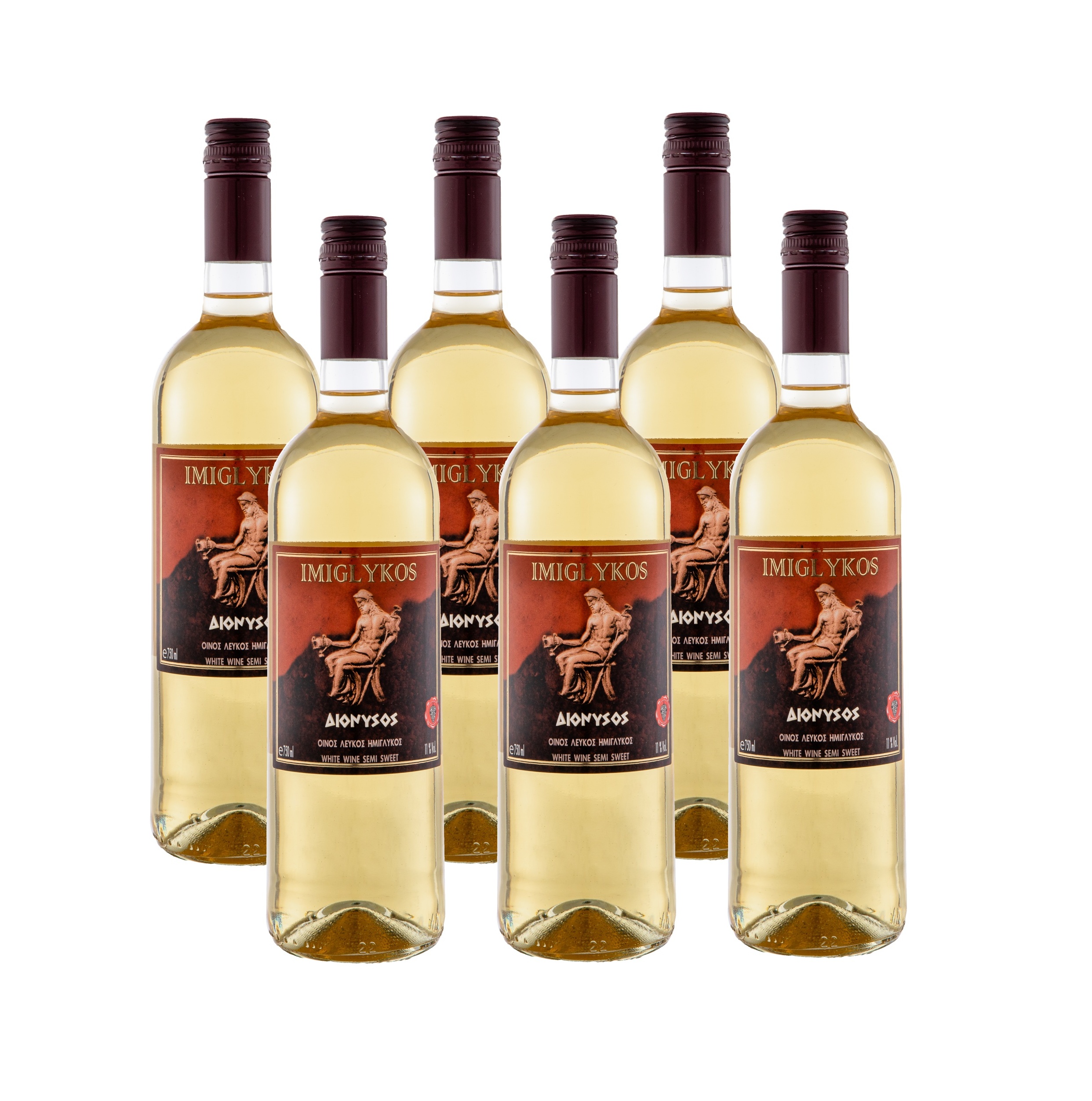 DIONYSOS Imiglykos bílé polosladké víno STELVIN 6x750 ml KARTON