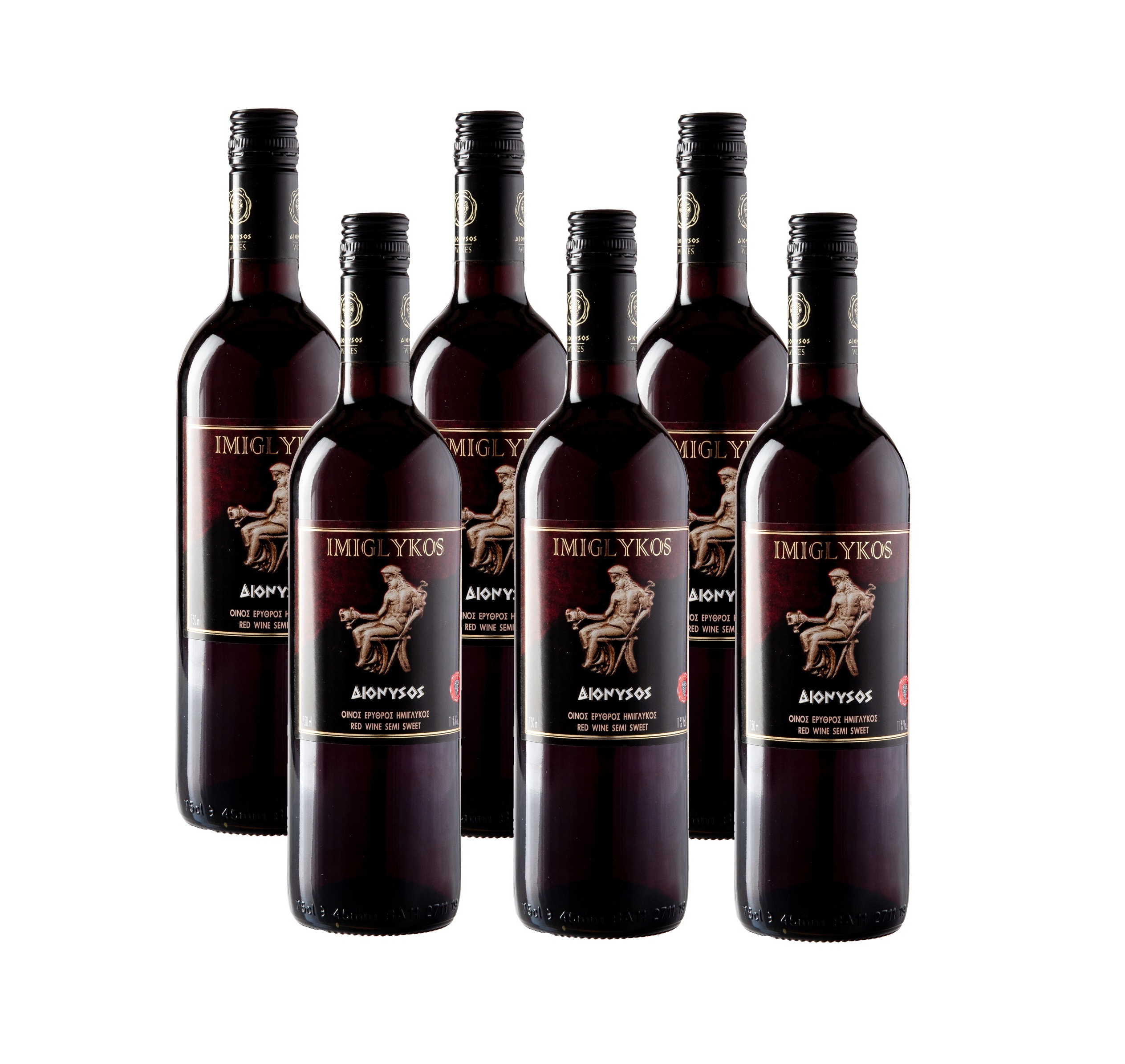 DIONYSOS Imiglykos červené polosladké víno STELVIN 6x750 ml KARTON