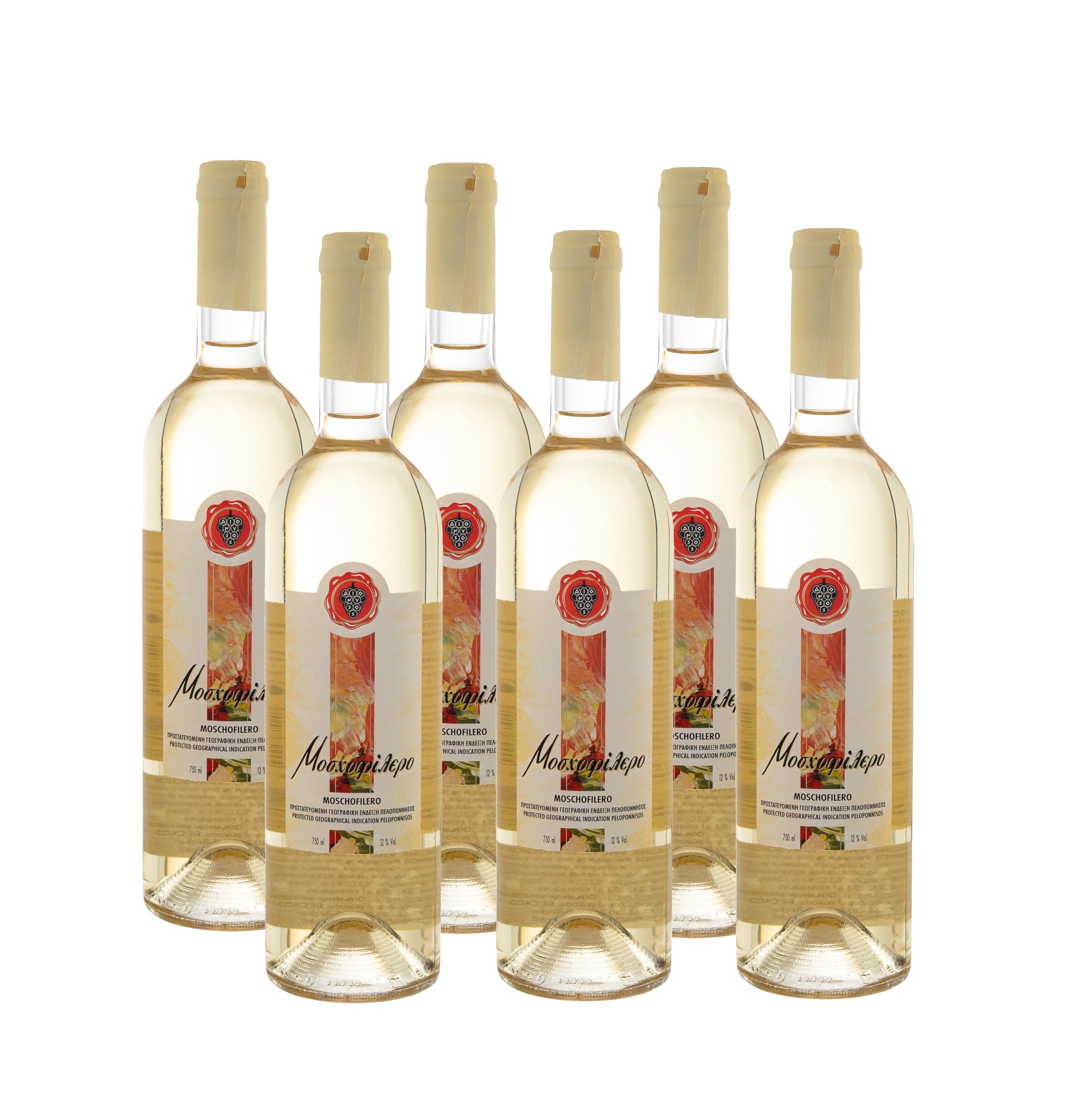 DIONYSOS Bílé suché víno Moschofilero 6x750 ml karton šroubovací uzávěr 2022