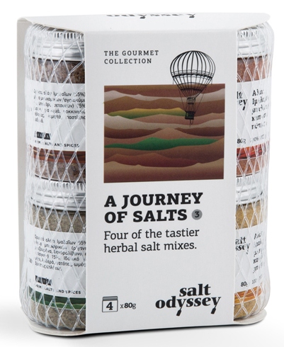 SALT ODYSSEY Gurmánská sbírka 4 bylinných solných směsí