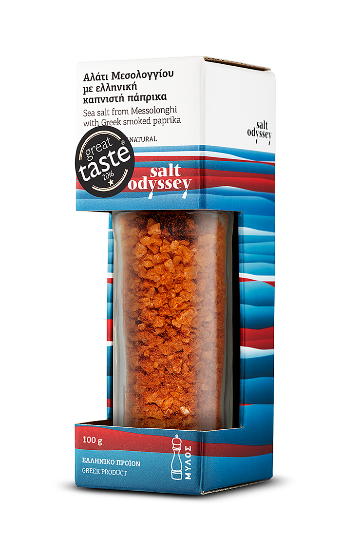 SALT ODYSSEY Mořská hrubá sůl s uzenou paprikou 100 g mlýnek