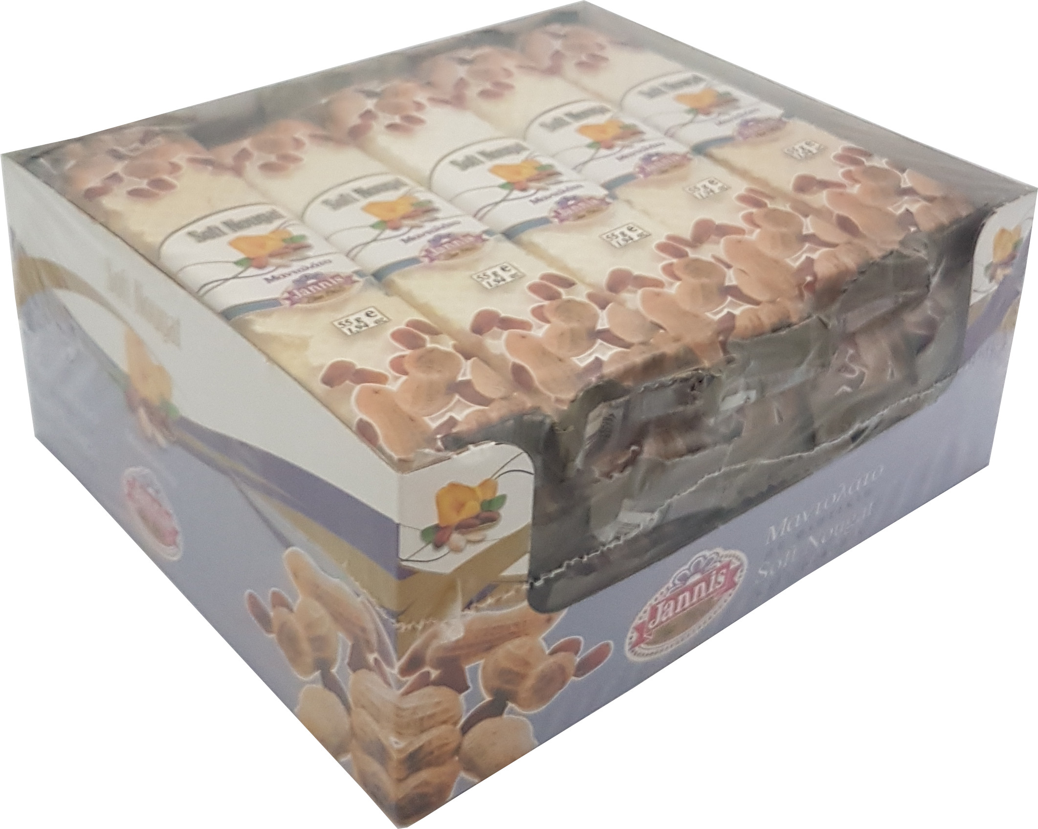 JANNIS Nugátová tyčinka s arašídy 20x55 g display box