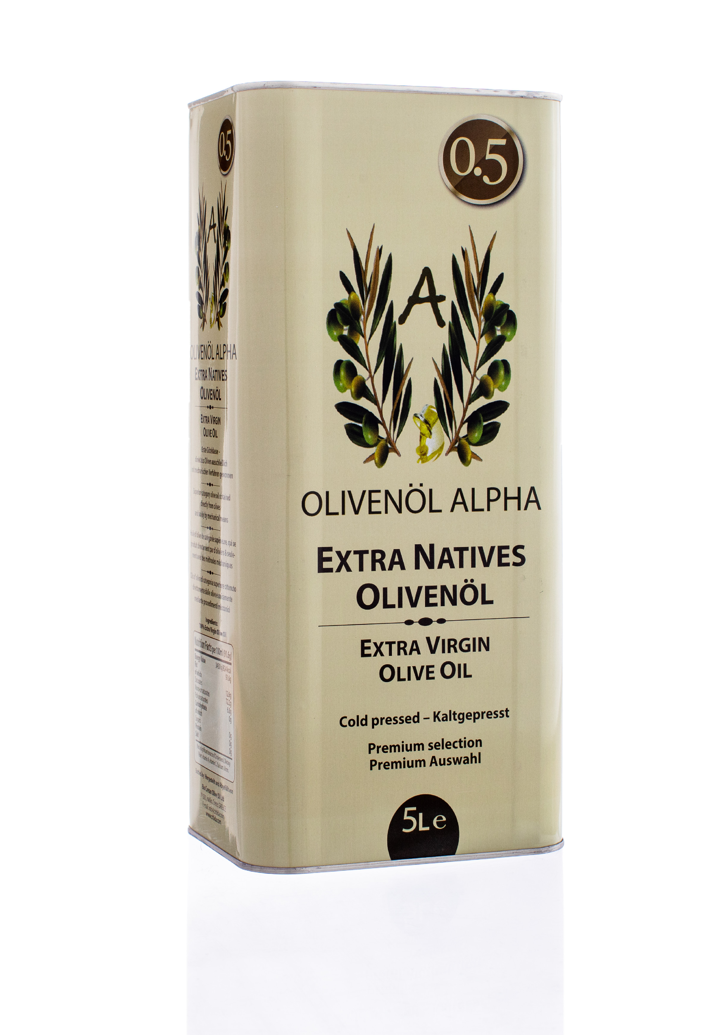 CRITIDA PŘEDPRODEJ ALFA extra panenský olivový olej 5 l - plech