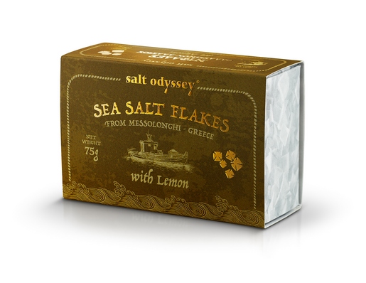 SALT ODYSSEY Mořská sůl citrónová 75 g dárková krabička