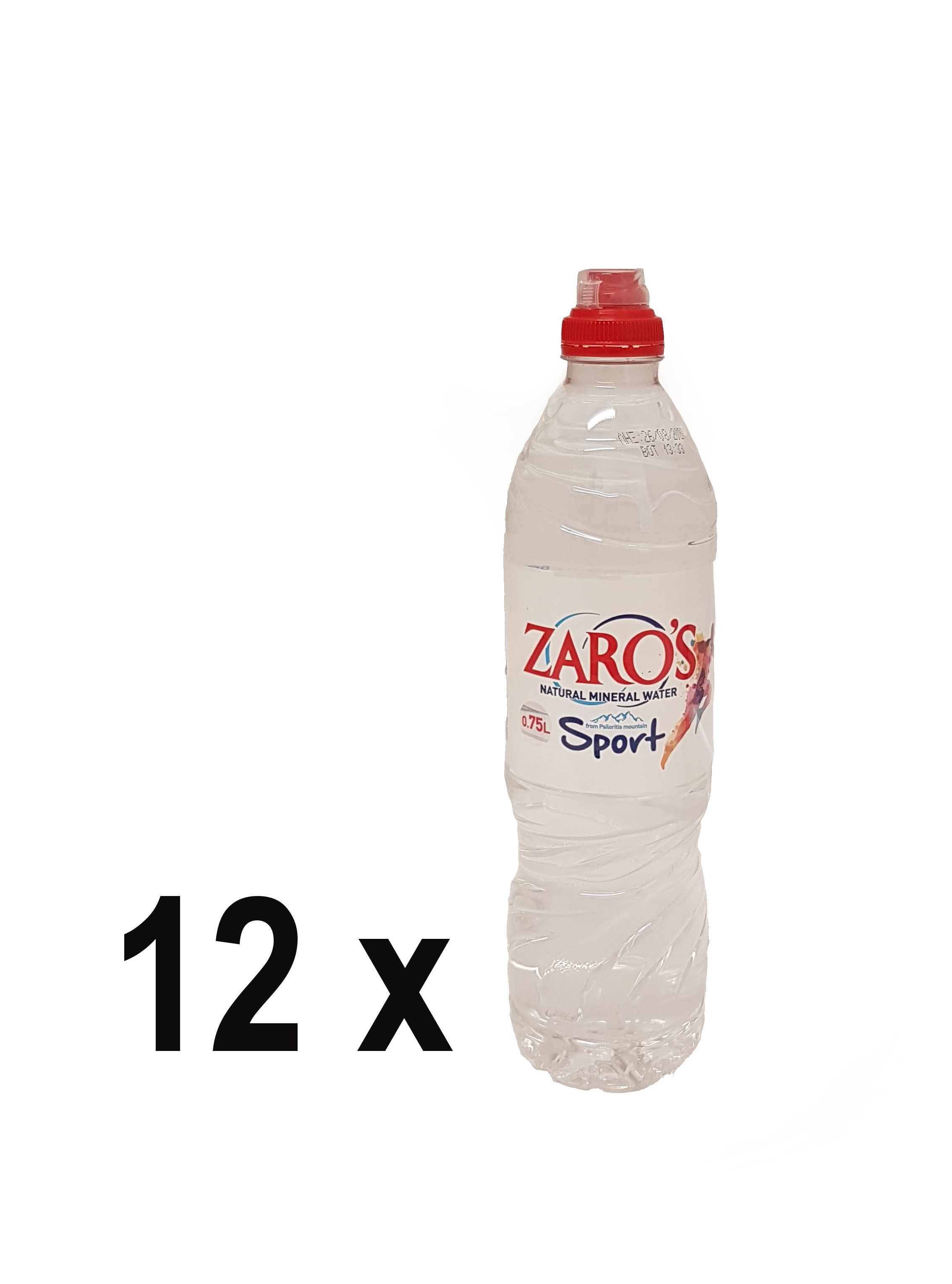 Minerální voda ZARO’S neperlivá 0,75 l PET SPORT (12 x 0,75 l - karton)