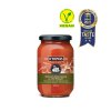 tomato sauce Kalamata olives with vegan logo