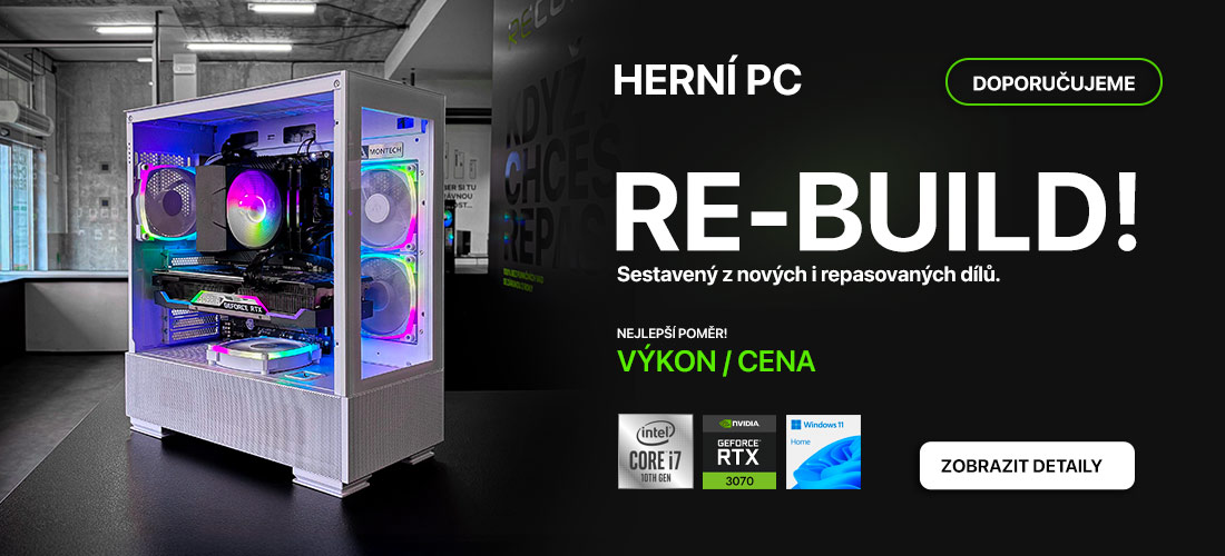Herní PC RECOMP RE-BUILD Core i7 Comet RTX 3070