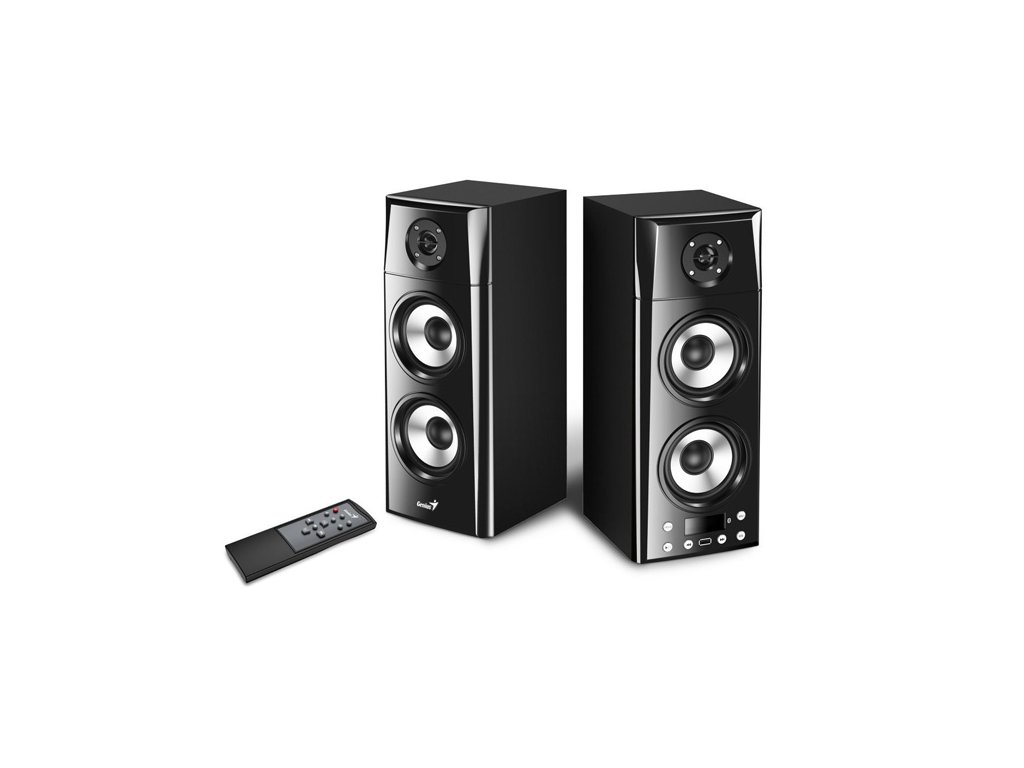 Genius reproduktory SP-HF2800 BT, 2.0, 60W, černé, dálkové ovládání, BT 5.0, 3pásmové, LCD display, podpora TWS, RCA vstup, Blueto