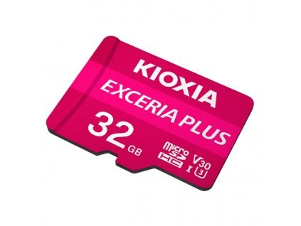 Kioxia Paměťová karta Exceria Plus (M303), 32GB, microSDHC, LMPL1M032GG2, UHS-I U3 (Class 10)