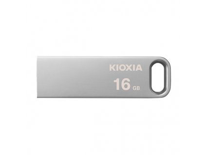 Kioxia USB flash disk, USB 3.0, 16GB, Biwako U366, Biwako U366, stříbrný, LU366S016GG4, USB A