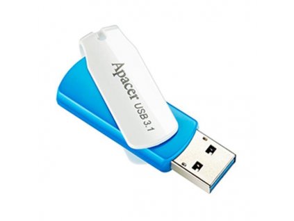 Apacer USB flash disk, USB 3.0, 32GB, AH357, modrý, AP32GAH357U-1, USB A, s otočnou krytkou